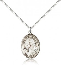 St. Finnian of Clonard Medal, Sterling Silver, Medium [BL1787]