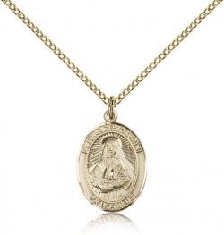 St. Frances Cabrini Medal, Gold Filled, Medium [BL1802]