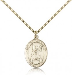 St. Frances of Rome Medal, Gold Filled, Medium [BL1811]