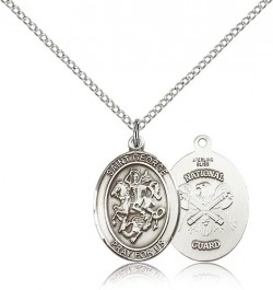St. George National Guard Medal, Sterling Silver, Large [BL1942]