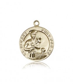 St. Gerard Medal, 14 Karat Gold [BL4803]