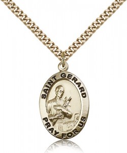 St. Gerard Medal, Gold Filled [BL5677]