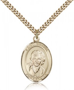 St. Gianna Medal, Gold Filled, Large [BL1992]