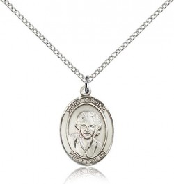 St. Gianna Medal, Sterling Silver, Medium [BL1996]