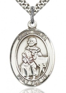 St. Giles Medal, Sterling Silver, Large [BL2004]