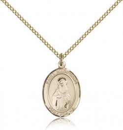 St. Hildegard Von Bingen Medal, Gold Filled, Medium [BL2056]
