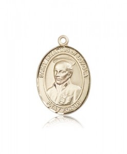 St. Ignatius of Loyola Medal, 14 Karat Gold, Large [BL2079]