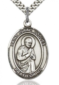 St. Isaac Jogues Medal, Sterling Silver, Large [BL2094]