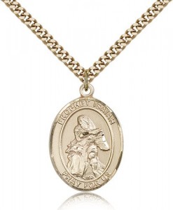 St. Isaiah Medal, Gold Filled, Large [BL2109]