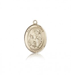 St. James the Greater Medal, 14 Karat Gold, Medium [BL2143]
