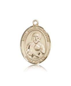 St. James the Lesser Medal, 14 Karat Gold, Large [BL2151]