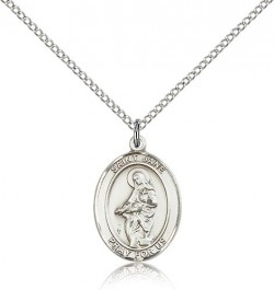 St. Jane of Valois Medal, Sterling Silver, Medium [BL2167]