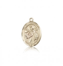 St. Januarius Medal, 14 Karat Gold, Medium [BL2170]