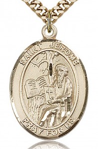 St. Jerome Medal, Gold Filled, Large [BL2190]