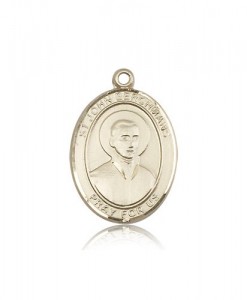 St. John Berchmans Medal, 14 Karat Gold, Large [BL2286]