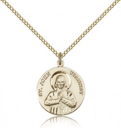 St. John Vianney Medal, Gold Filled [BL5396]
