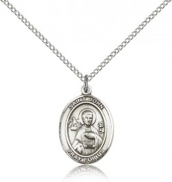 St. John the Apostle Medal, Sterling Silver, Medium [BL2365]