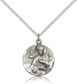 St. John the Evangelist Medal, Sterling Silver [BL6107]
