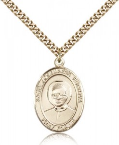 St. Josemaria Escriva Medal, Gold Filled, Large [BL2388]