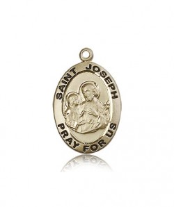 St. Joseph Medal, 14 Karat Gold [BL5648]
