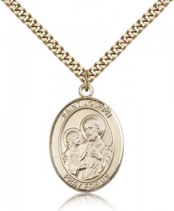 St. Joseph Medal, Gold Filled, Large [BL2408]