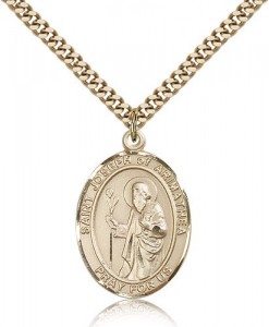 St. Joseph of Arimathea Medal, Sterling Silver, Large [BL2418]