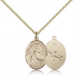St. Joseph of Cupertino Medal, Gold Filled, Medium [BL2425]