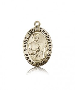 St. Jude Medal, 14 Karat Gold [BL5645]