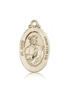 St. Jude Medal, 14 Karat Gold [BL5916]