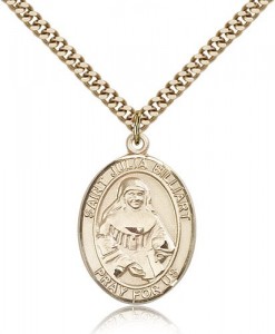 St. Julia Billiart Medal, Gold Filled, Large [BL2478]