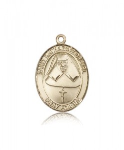 St. Katharine Drexel Medal, 14 Karat Gold, Large [BL2529]