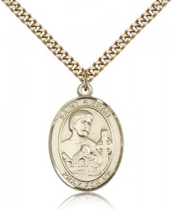 St. Kieran Medal, Gold Filled, Large [BL2559]