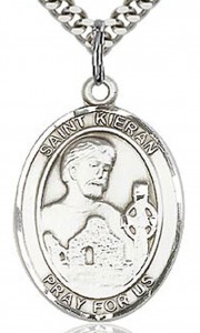 St. Kieran Medal, Sterling Silver, Large [BL2562]