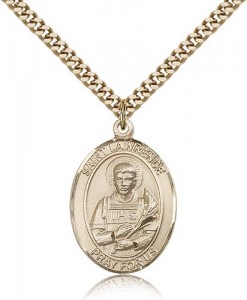 St. Lawrence Medal, Gold Filled, Large [BL2577]