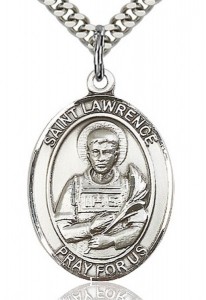 St. Lawrence Medal, Sterling Silver, Large [BL2580]