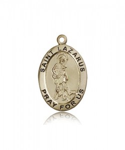 St. Lazarus Medal, 14 Karat Gold [BL5666]