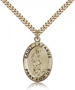 St. Lazarus Medal, Gold Filled [BL5665]