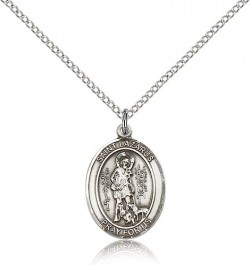 St. Lazarus Medal, Sterling Silver, Medium [BL2590]