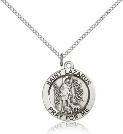 St. Lazarus Medal, Sterling Silver [BL5712]
