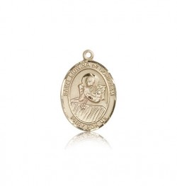 St. Lidwina of Schiedam Medal, 14 Karat Gold, Medium [BL2602]