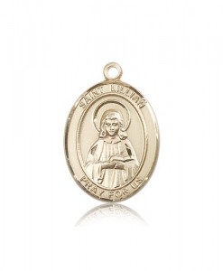 St. Lillian Medal, 14 Karat Gold, Large [BL2610]
