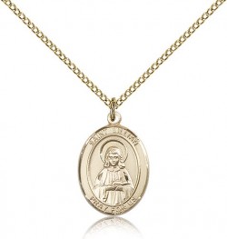 St. Lillian Medal, Gold Filled, Medium [BL2614]