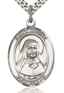 St. Louise De Marillac Medal, Sterling Silver, Large [BL2643]