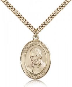 St. Luigi Orione Medal, Gold Filled, Large [BL2658]