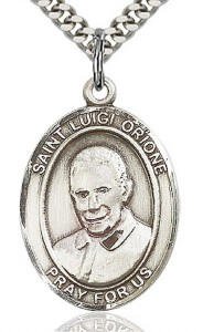 St. Luigi Orione Medal, Sterling Silver, Large [BL2661]