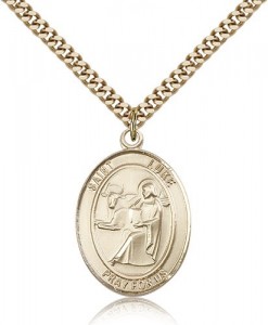 St. Luke the Apostle Medal, Gold Filled, Large [BL2673]