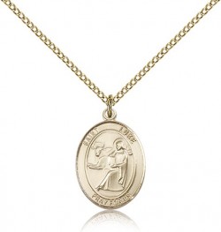 St. Luke the Apostle Medal, Gold Filled, Medium [BL2674]