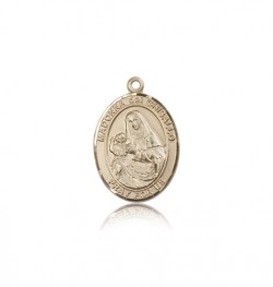 St. Madonna Del Ghisallo Medal, 14 Karat Gold, Medium [BL2689]