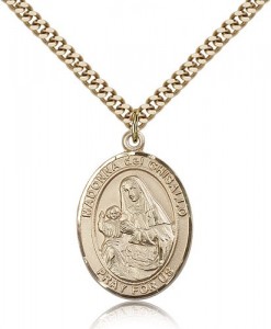 St. Madonna Del Ghisallo Medal, Gold Filled, Large [BL2691]