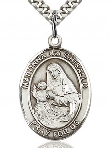 St. Madonna Del Ghisallo Medal, Sterling Silver, Large [BL2694]